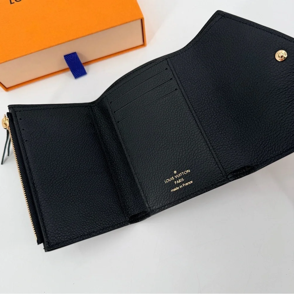Louis Vuitton Zoe Black Monogram Empreinte Leather Wallet